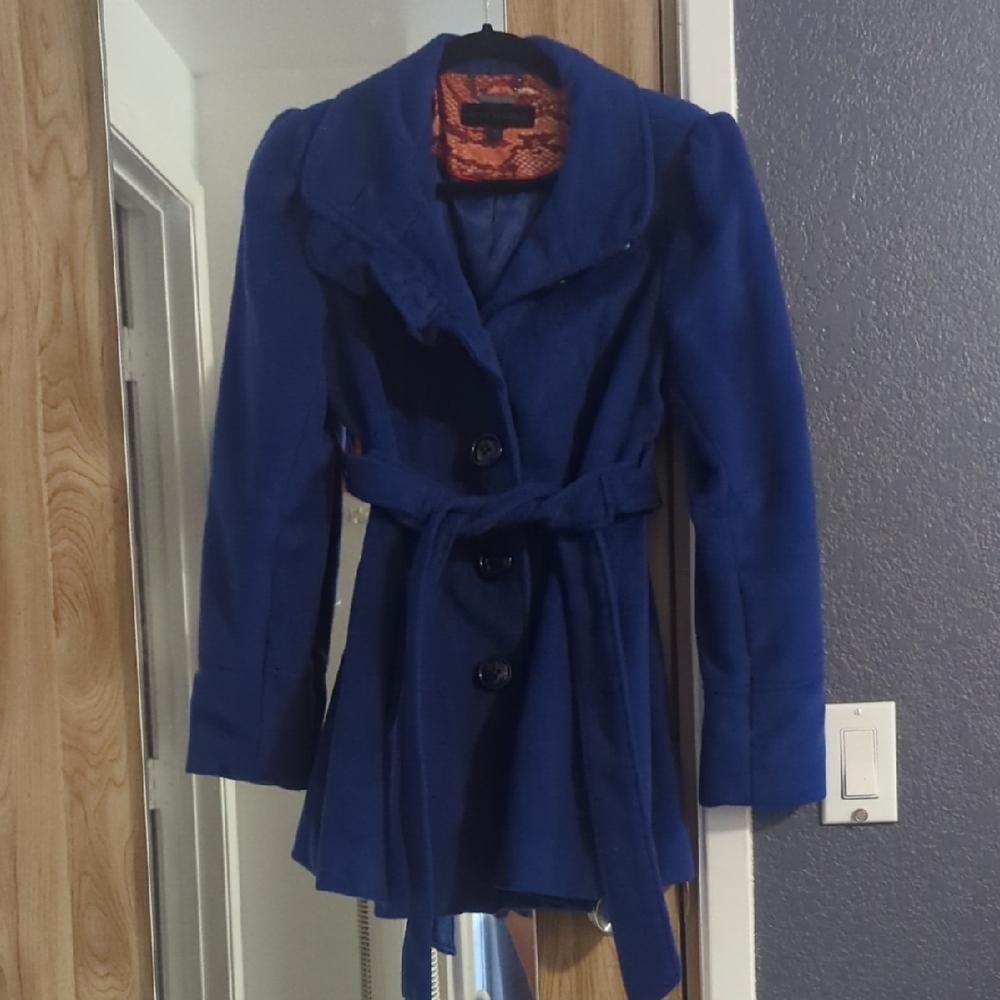 Steve Madden Royal Blue Trench Coat